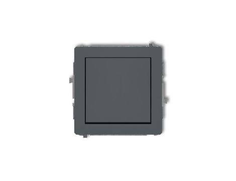 DECO Mechanizm łącznika schodowego (jeden klawisz bez piktogramu) grafitowy mat 28DWP-3.1