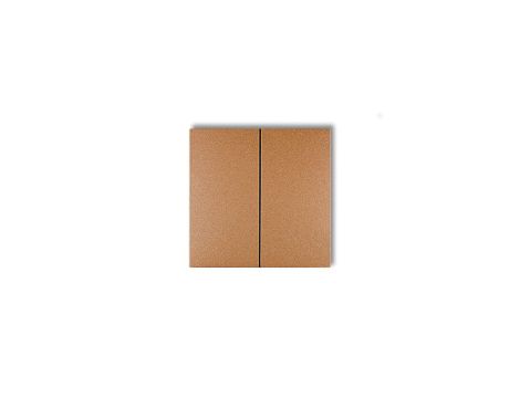 Klawisze podwójne do łączników DECO, FLEXI (komplet dwóch sztuk) złoty metalik 8DKL-2