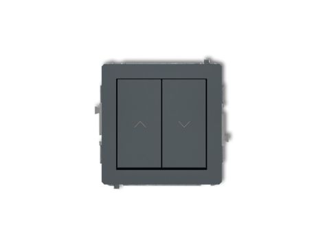 DECO Mechanizm łącznika żaluzjowego z podtrzymaniem grafitowy mat 28DWP-88