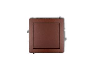 DECO Mechanizm łącznika schodowego (jeden klawisz bez piktogramu) brązowy metalik 9DWP-3.1