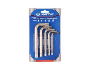 KING TONY ZESTAW KLUCZY SPLINE 5szt. M5-M12