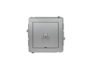 DECO Mechanizm łącznika krzyżowego w stylu amerykańskim (jeden klawisz bez piktogramu) srebrny metalik 7DWPUS-6.1