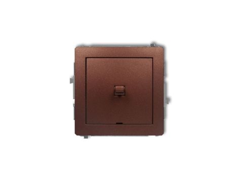DECO Mechanizm łącznika schodowego w stylu amerykańskim (jeden klawisz bez piktogramu) brązowy metalik 9DWPUS-3.1