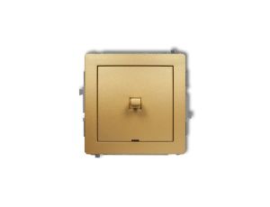 DECO Mechanizm łącznika schodowego w stylu amerykańskim (jeden klawisz bez piktogramu) złoty 29DWPUS-3.1
