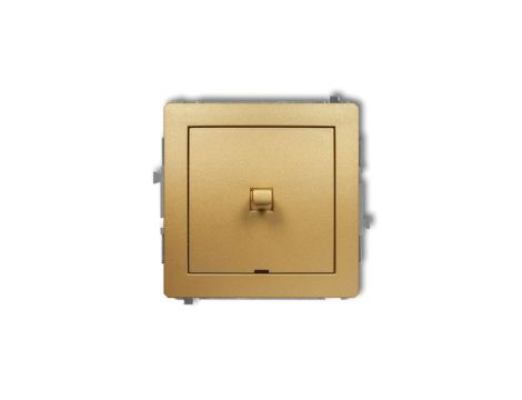 DECO Mechanizm łącznika schodowego w stylu amerykańskim (jeden klawisz bez piktogramu) złoty 29DWPUS-3.1