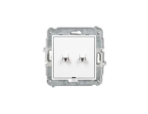 Mechanizm łącznika podwójnego schodowego w stylu amerykańskim (jeden klawisz bez piktogramów) MWPUS-33.1