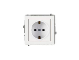 Mechanizm gniazda pojedynczego z uziemieniem SCHUKO 2P+Z (przesłony torów prądowych) MGP-1sp