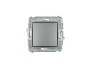 Mechanizm łącznika schodowego (jeden klawisz bez piktogramu) srebrny metalik 7MWP-3.1