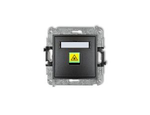 MINI Mechanizm gniazda światłowodowego/optycznego pojedynczego grafitowy 11MGOP-1