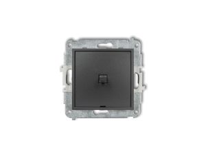 MINI Mechanizm łącznika schodowego w stylu amerykańskim (jeden klawisz bez piktogramu) grafitowy 11MWPUS-3.1