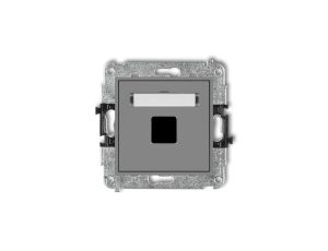 Mechanizm gniazda multimedialnego pojednczego bez modułu (standard Keystone) 27MGM-1P