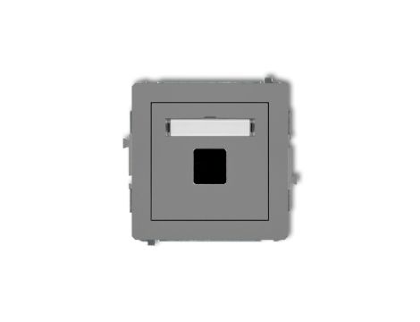 Mechanizm gniazda multimedialnego pojedynczego bez modułu (standard Keystone) 27DGM-1P