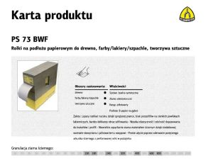 KLINGSPOR ROLKA NA PODŁOŻU PAPIEROWYM PS73BWF 115mm gr.180 (25mb)