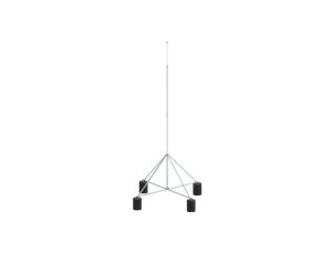 Maszt izolowany na czworonogu do zwodów poziomych wysokich 6m aluminium 65.6 AL IZ 5P CZ 65356009