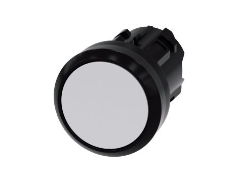 Przycisk 22mm tworzywo biały płaski bez samopowrotu odbl przez wciśnięcie SIRIUS ACT 3SU1000-0AA60-0AA0