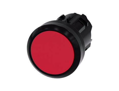 Przycisk 22mm tworzywo czerwony płaski bez samopowrotu odbl przez wciśnięcie SIRIUS ACT 3SU1000-0AA20-0AA0