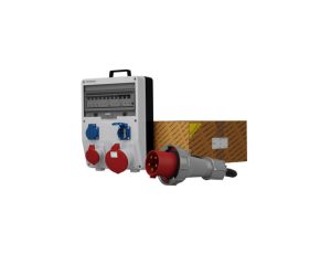 Rozdzielnica budowlana z kablem TD-S/FI SKH 63A 16A 2x230V Schuko Doktorvolt 0045