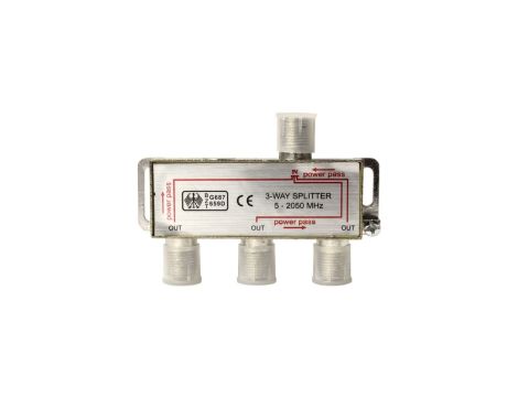 Rozdzielacz sygnału TV splitter 1x F / 3x F UR07