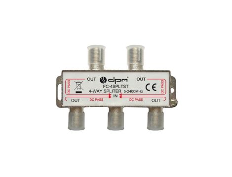 Rozdzielacz sygnału SAT splitter 1x F / 4x F FC4SPLTST