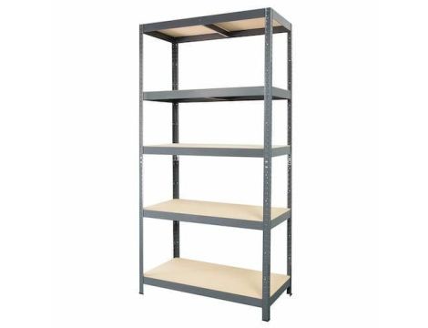 METALKAS REGAŁ MAGAZYNOWY ZATRZASKOWY R100 5 PÓŁEK 180x90x40 cm 100KG