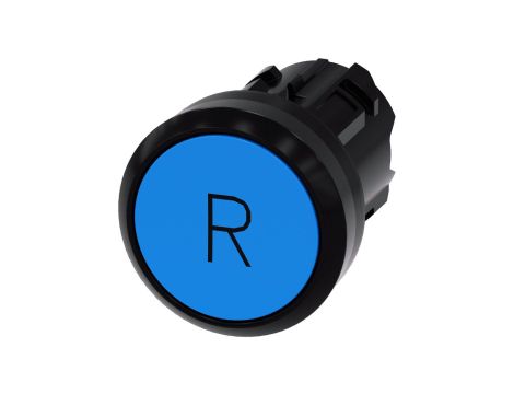 Przycisk 22mm tworzywo niebieski /R/ płaski z samopowrotem SIRIUS ACT 3SU1000-0AB50-0AR0