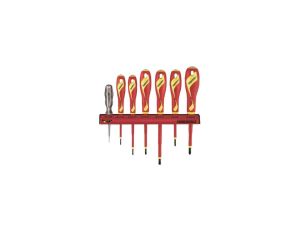 Zestaw wkrętaków izolowanych 1000V 7 elementowy (na wieszaku ściennym) Teng Tools WRMDV07N 174520205