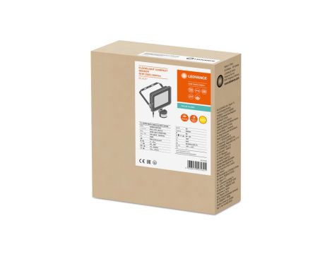 Projektor LED FLOOD COMPACT SENSOR V 50W 830 SYM 100 BK 4058075575301