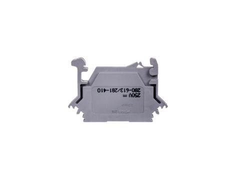 Złączka szynowa 2-przewodowa diodowa 2,5mm2 szara 280-613/281-410 /100szt./