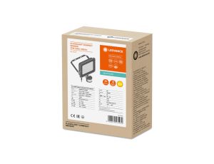 Projektor LED FLOOD COMPACT SENSOR V 20W 830 SYM 100 BK 4058075575264