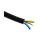 Sieciowy kabel zasilający 3 Core Polichlorek winylu PVC Sheath Czarny 7.6mm od , 300 V, 500 V