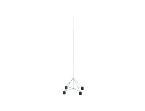 Maszt odgromowy na czworonogu aluminium 9m 65.9.1 AL 4P CZ 65440909
