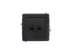 Mechanizm łącznika podwójnego schodowego w stylu amerykańskim (dwa klawisze bez piktogramów) 12DWPUS-33.1