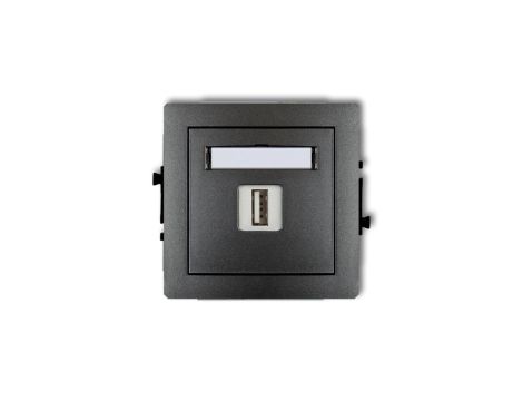 DECO Ładowarka USB pojedyncze 5V 2A grafitowy 11DCUSB-3 GN-DE-78-01-30-00-00