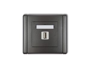 FLEXI Ładowarka USB pojedyncza 5V 2A grafitowy 11FCUSB-3 GN-FL-78-01-30-00-00