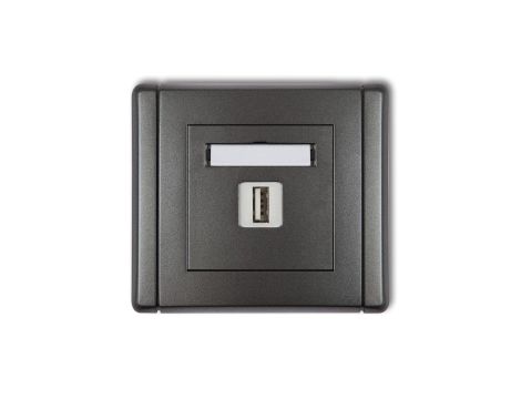FLEXI Ładowarka USB pojedyncza 5V 2A grafitowy 11FCUSB-3 GN-FL-78-01-30-00-00