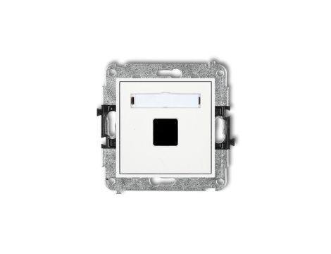 Mechanizm gniazda multimedialnego pojednczego bez modułu (standard Keystone) MGM-1P