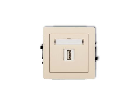 DECO Ładowarka USB pojedyncze 5V 2A beżowy 1DCUSB-3 GN-DE-78-01-01-00-00