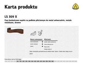 KLINGSPOR PASY BEZKOŃCOWE DO ELEKTRONARZĘDZI LS307X 30mm x 533mm gr. 60 /10szt.