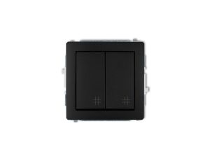 Mechanizm łącznika podwójnego krzyżowego czarny mat 12DWP-66