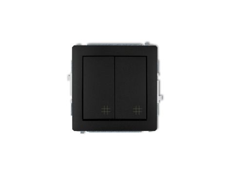Mechanizm łącznika podwójnego krzyżowego czarny mat 12DWP-66