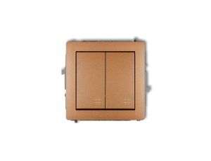 Mechanizm łącznika podwójnego krzyżowego złoty metalik 8DWP-66