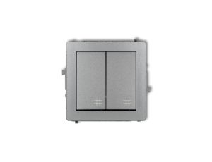 Mechanizm łącznika podwójnego krzyżowego srebrny metalik 7DWP-66