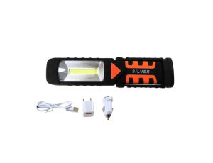 LAMPA WARSZT.LED 12V/230V MAGNES/SILVER