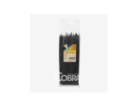 Opaska kablowa 175x4,8 czarna UV COBRA 9251 /100szt./