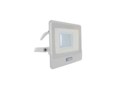 Projektor LED z czujnikiem ruchu 30W 2340lm 3000K Dioda SAMSUNG IP65 Kabel 1m Biały 5 Lat Gwarancji 20298