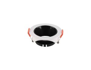 Oprawa punktowa Oczko GU10 IP20 Biała+Czarny Połysk Okrągła 6645