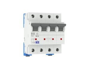 Wyłącznik nadprądowy B16A 4P 10kA 3P+N PR64-B 16 SEZ 0913