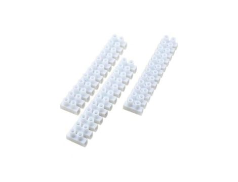 3x Listwa zaciskowa 4mm2 kostka 12-torowa z osłoną kabla VDE/UL 5460