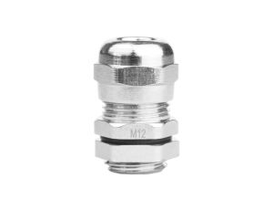 M12 Dławnica dławik metryczny 3-6,3mm IP68 mosiądz niklowany DGN 3169