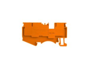 Złączka szynowa 2,5mm2 1P 3-przewodowa zacisk push-in pomarańczowa